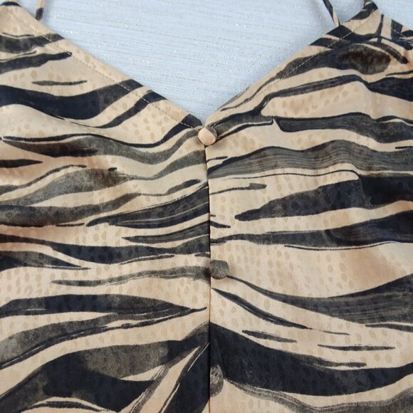 💰3/$25 NINE WEST Zebra Cami Tank Top Spaghetti Straps Choose size S-2XL NWT - Picture 9 of 10